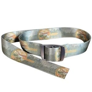 Croakies Web Belt "Montana" Unisex OS Green Bottle Opener Buckle